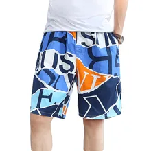 Летние новые хлопковые шорты мужские повседневные свободные пляжные шорты мужские модные шорты с эластичной резинкой на талии 5XL 6XL