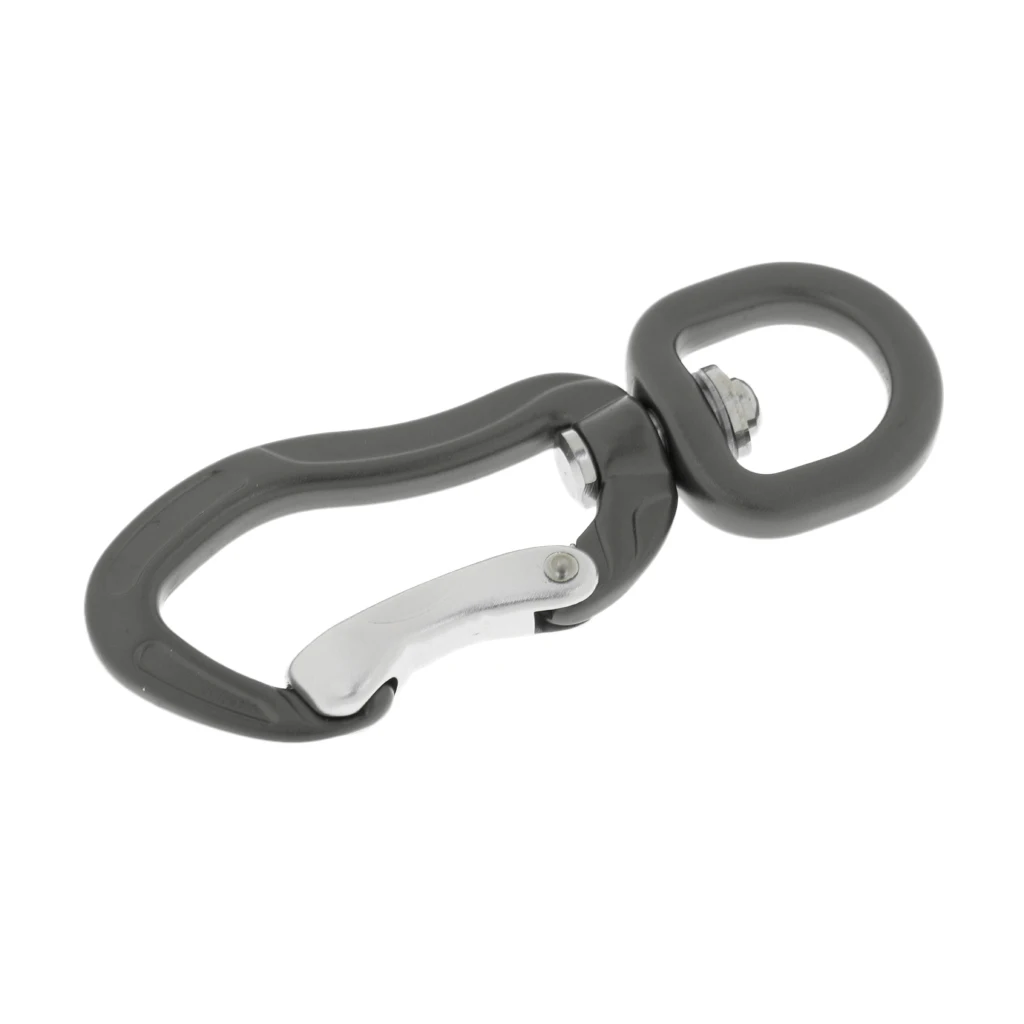 

400KG Swivel Eye Snap Hook Aluminum Quickdraw Climbing Backpack Hanging Hook for Outdoor Climbing Camping Hiking Keychain