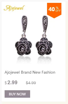 Ajojewel#7-9 большие винтажные кольца с черной розой для женщин, Уникальные ретро хрустальные стразы, ювелирные изделия, роскошный подарок