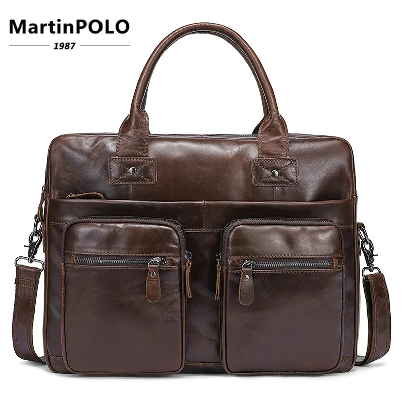 

Business Men's Briefcases Computer Bag Messenger Bag Men Shoulder Bags Genuine Leather Document Bags Men Laptop Handbags MLT8380