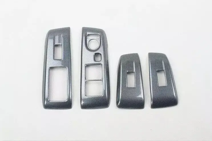Для Honda City 2008-2012 4 шт. дерево АБС хром автомобиль Межкомнатная дверь окно Лифт стекло переключатели крышка литья автомобиля Стайлинг