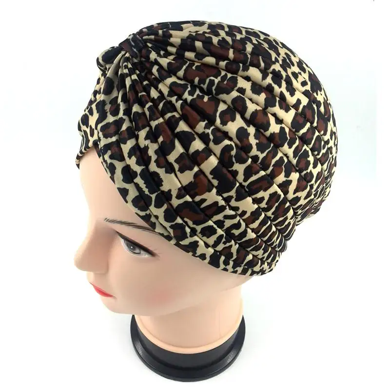 Stretchy Turban Head Wrap Band Sleep Hat Indian Cap Headscarf Muslim Headscarves