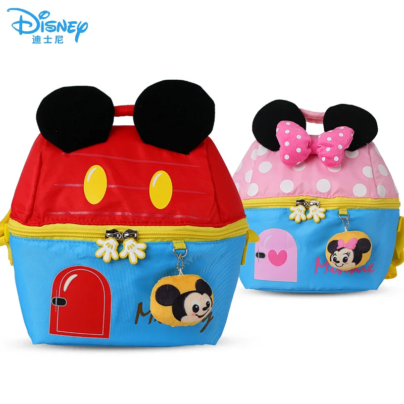 

Disney Minnie Mouse girls Plush Backpacks cute Bow tie Stuffed Animals toys girls Backpack School Bag toy