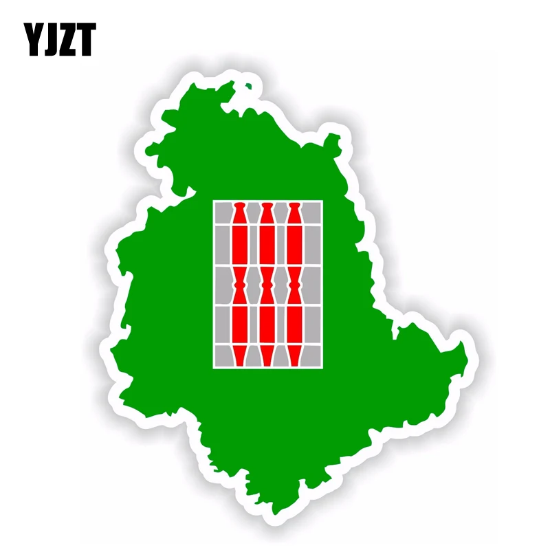 YJZT 10 7 см * 13 автомобильный Стайлинг карта Umbria наклейка на велосипедный шлем