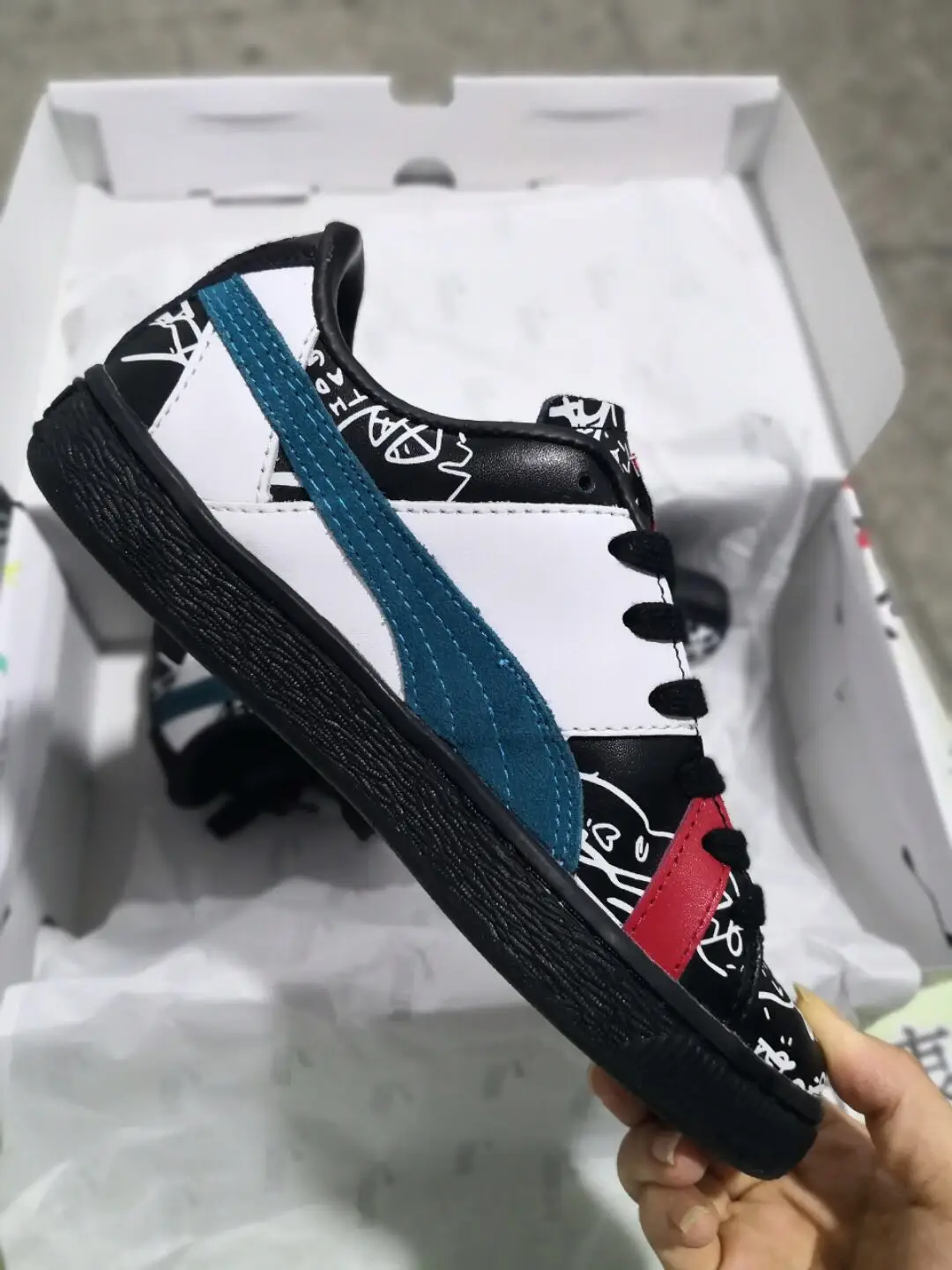 2018 Оригинал PUMA x SHANTELL Мартин Muse Maia Графический Для женщин и мужчин тапки работает