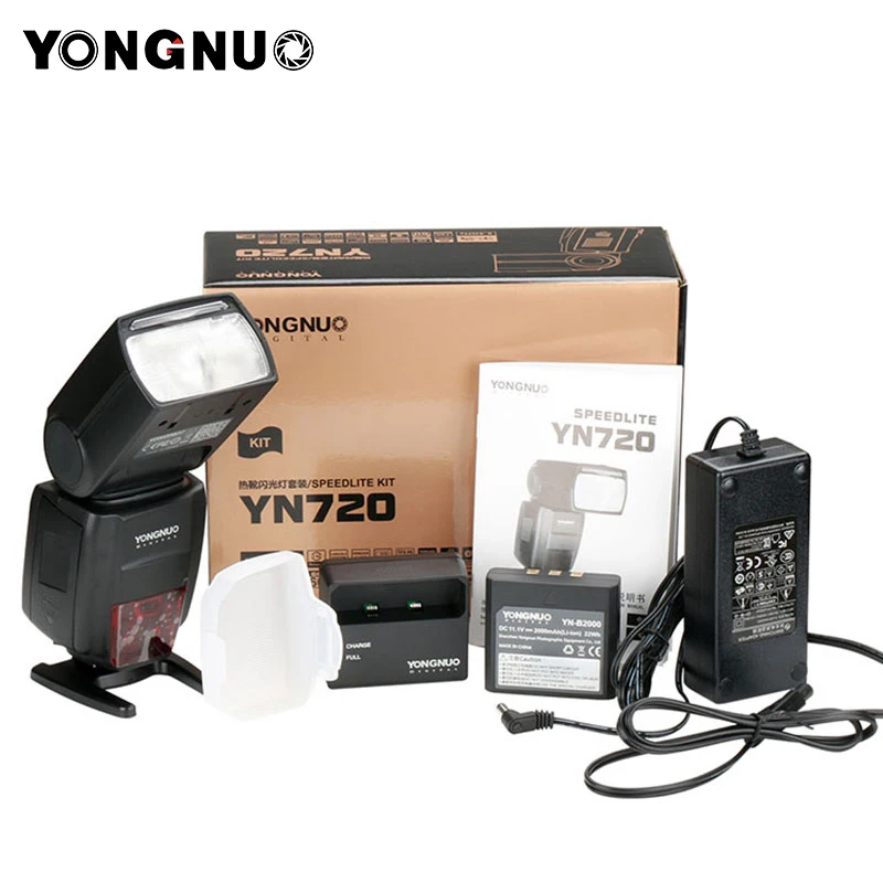 2018 Светодиодная лампа для видеосъемки Yongnuo литиевая вспышка YN720 вспышки с 2000 mAh
