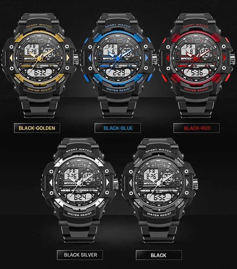 Sanda брендовые военные мужские часы лучший бренд Роскошные водонепроницаемые спортивные часы мужские S Shock кварцевые часы Relogio Masculino