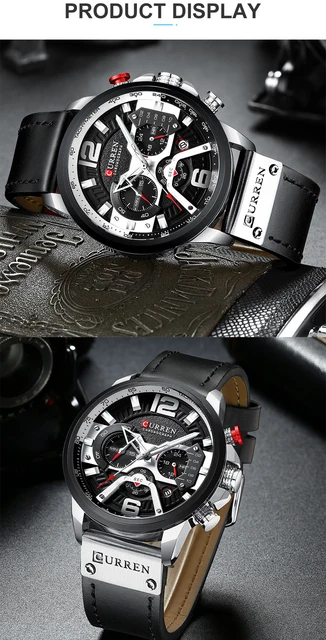 2019 Top marka CURREN modne męskie zegarki wojskowy skórzany wodoodporny kwarcowy zegarek męski Sport chronograf Relogio Masculino tanie tanio QUARTZ Klamra 3Bar Stop 24cm 14mm 24mm Okrągły Kwarcowe Zegarki Na Rękę Skóra Kompletna kalendarz Odporne na wodę 2019 Top marka CURREN modne męskie zegarki wojskowy skórzany wodoodporny kwarcowy zegarek męski Sport chronograf Relogio Masculino tanie tanio QUARTZ Klamra 3Bar Stop 24cm 14mm 24mm Okrągły Kwarcowe Zegarki Na Rękę Skóra Kompletna kalendarz Odporne na wodę
