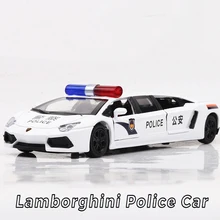 1:32 Lamborghinied расширенная версия сплав спортивная модель литья под давлением Звук Свет гоночный полицейский автомобиль подъемный хвост Hot Wheel для детей