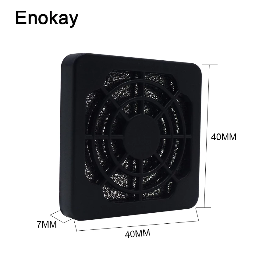 Оптовая продажа 5 шт. Enokay пластик пылезащитный Пылезащитный фильтр Крышка Гриль для 40 мм Компьютерный Вентилятор