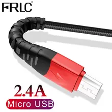 FRLC Micro USB Cable 2.4A Fast Charger Micro usb Cord For Samsung S7 S6 A9 for huawei/Xiaomi/LG/HTC/Tablet Android Phone charger mini micro usb electric fan cell phone cooling for android phone for samsung for htc for lg