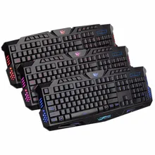 Gaming Keyboard M200 Russian Version USB Wired Powered Full N-Key Gamer Keyboard 3 Colors Backlight for LOL Computer Peripherals