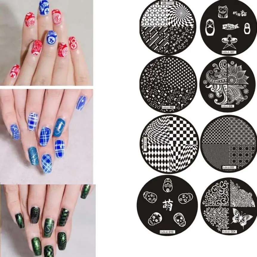 

New Pattern Nail Stamping Plates Steel plate Nail Art Image Stamp Stamping Plates Manicure Template 2JY24