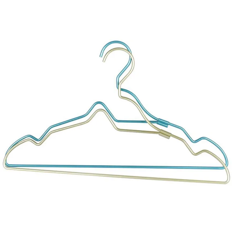 Новый дизайн необычные красочные вешалки из алюминиевого сплава для одежды