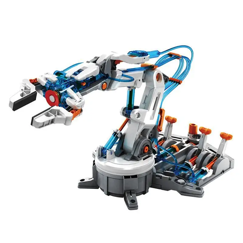 

DIY Assembled Scientific Learning Kits Physical Experiment Model Educational Toy - Hydraulic Pressure Powered 6-Dof Robot Arm