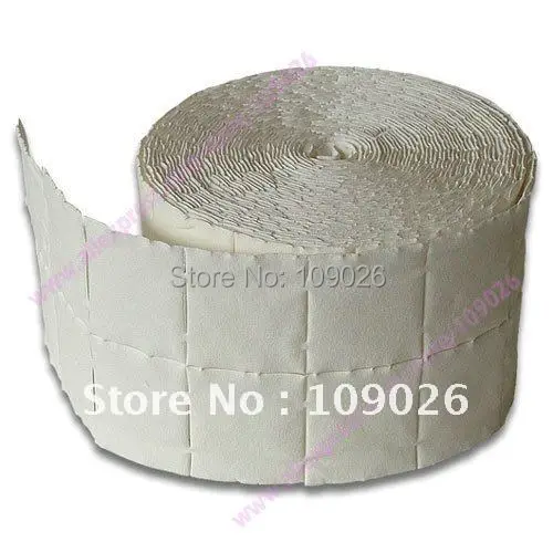 

Free Shipping - 500 Lint Free Each Roll Nail Wipes Cotton Pad Gel Acrylic