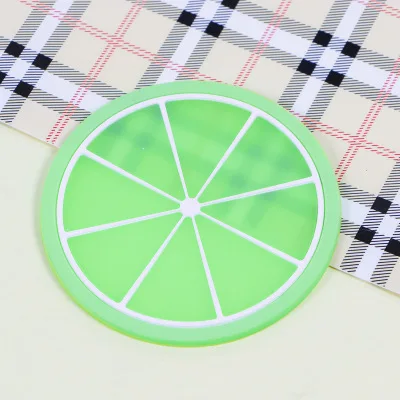 Colourful Silicone Dining Table Cup Mats Creative Non-slip Kitchen Accessories Mat Cups Heat Insulation Teacup Cushion