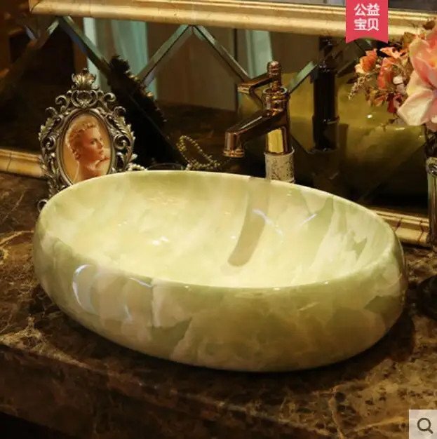 European retro marble wash basin