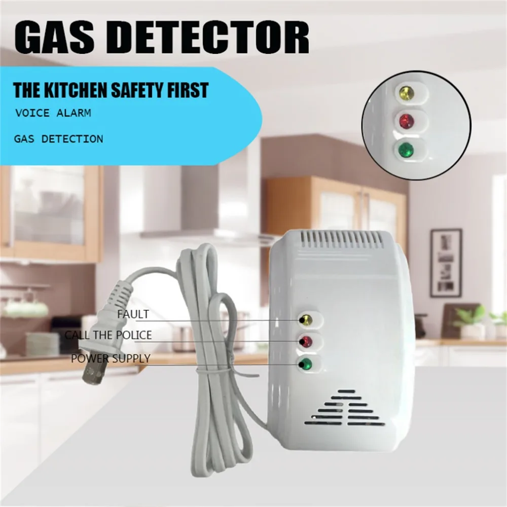 

newNew Gas Leak Warning Detector Sensor Alarm for Home Security LS-838-1U In Stock!!Best Selling and High Quality In 2017!!!