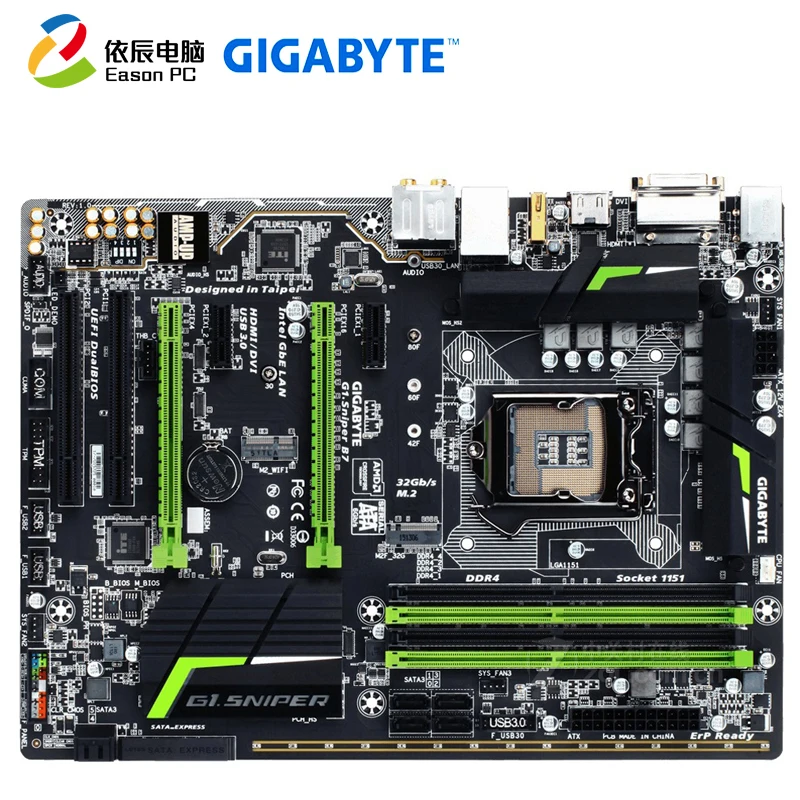 

GIGABYTE GA-G1.Sniper B7 desktop motherboard LGA1151 i3 i5 i7 DDR4 64G ATX