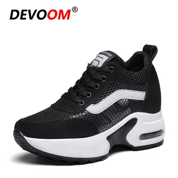 

2019 Fashion Chunky Sneakers Women Shose Basket Femme Blanche Creepers Platform Sports Shoes Women Shoes Female Breathable Flats