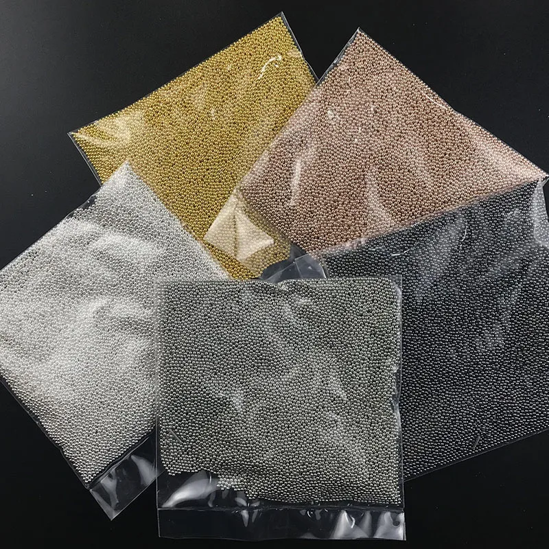 Günstige Swagpick 300g Stahl Ball Metall Silber Gold Caviar Perlen Mini Nagel Kunst Dekorationen Großhandel Preis