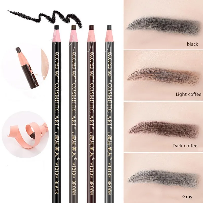 

1PC Eyebrow Pencil Waterproof Sweatproof Microblading Pen Long-lasting Eyebrow Enhancer Easy Wear Eye Brow Tint dye Makeup Tools