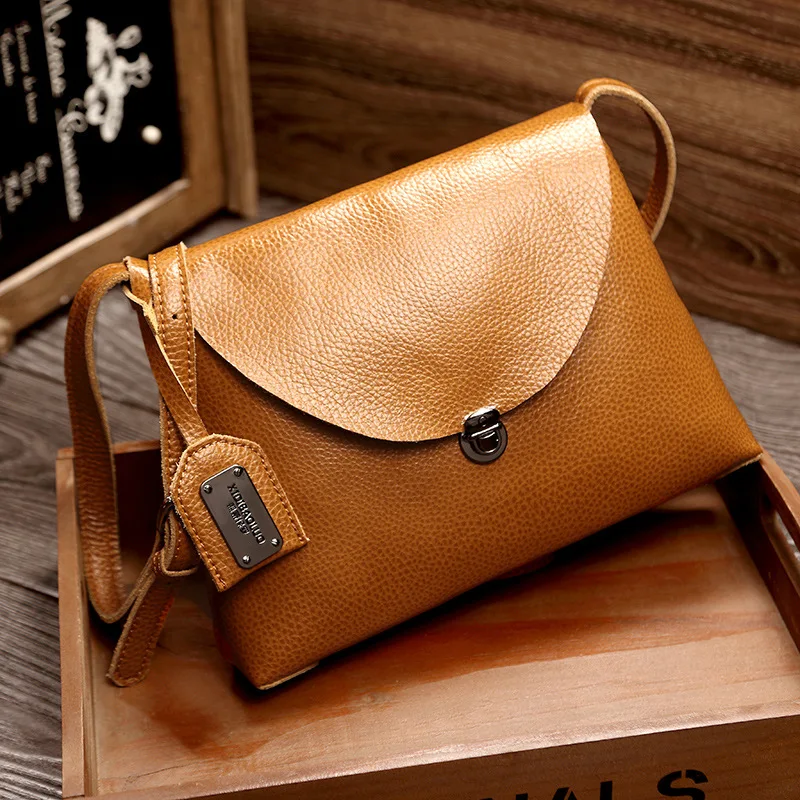 

Women's Genuine Leather Handbags Shoulder CrossBody Bags Ladies Fashion Messenger Bag Cow Leather Women Bags