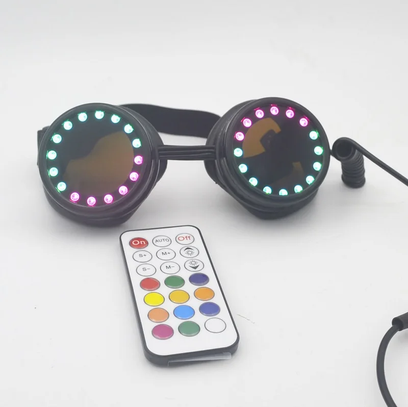 

Fashion Black Frame Pixel Led Goggles