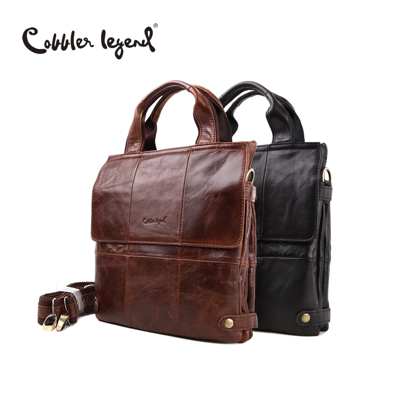 Cobbler Legend Brand 2018 New Business Man Messenger Bag Cowhide Leather Handbags men&#39;s shoulder ...