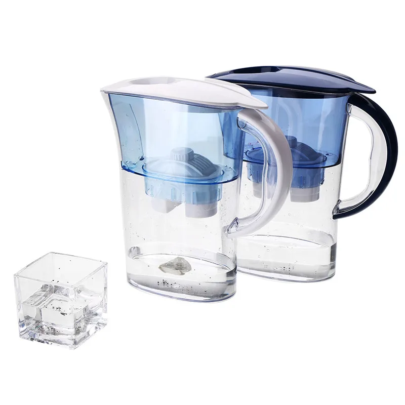 

Water Filter Cartridge + Water Filter Jug Light/Dark Blue Reduces Limescale/Substances/Metals Better Tasting Tea and Coffee