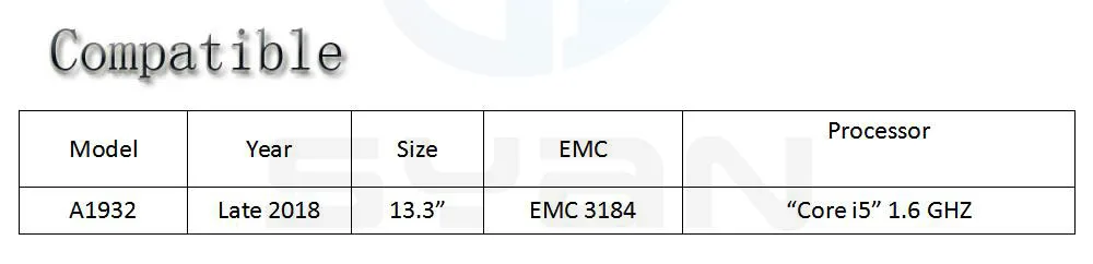 A1932 клавиатура для Macbook Air retina 13," клавиатуры ноутбука EMC 3184