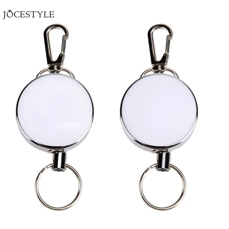 

Retractable Key Chain High Resilience Stretching Rope Key Chain Anti-lost Ring Burglar Trinket Keychain Outdoor Safety Buckle