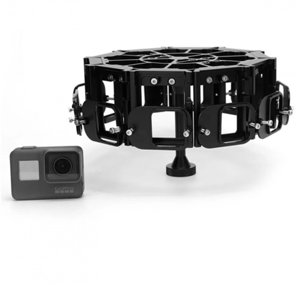 Pg5 10 360 Degree Vr Panoramic Rig Bracket For Gopro Hero5 Mounts 8 Sport Camera Vibration During Shooting 360 Rig Rig 360gopro 360 Rig Aliexpress
