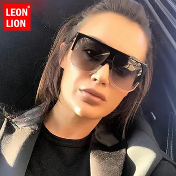 

LeonLion 2020 Summer Sunglasses Women Retro Square Gradient Oversized Sun Glasses Fashion Outdoor Oculos De Sol Feminino UV400