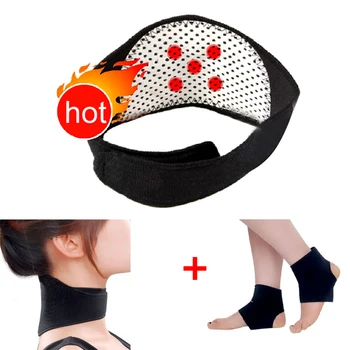 

Tourmaline Self Heating Magnetic Therapy Neck Pad & 1 Pair Ankle Support