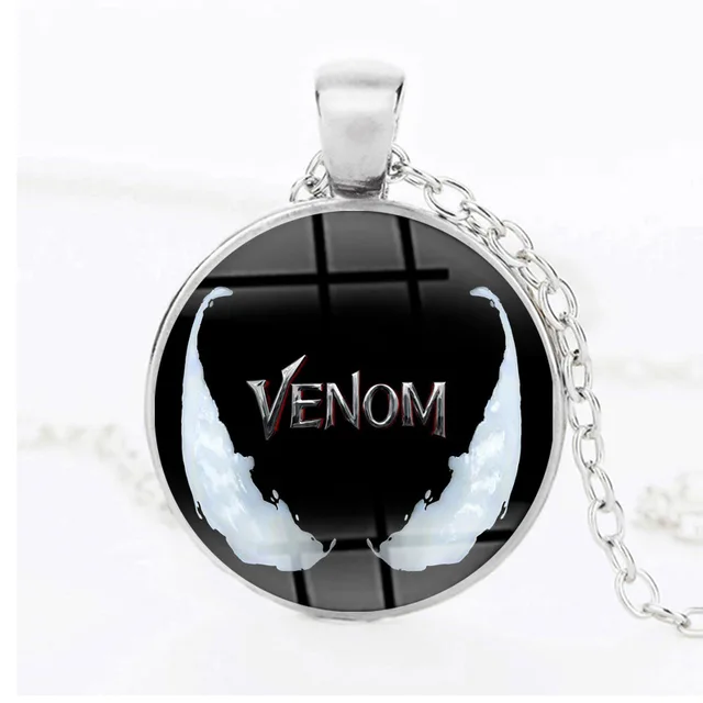 Marvel Spider Man 3 Venom necklace Black superhero Metal pendants Eddie
