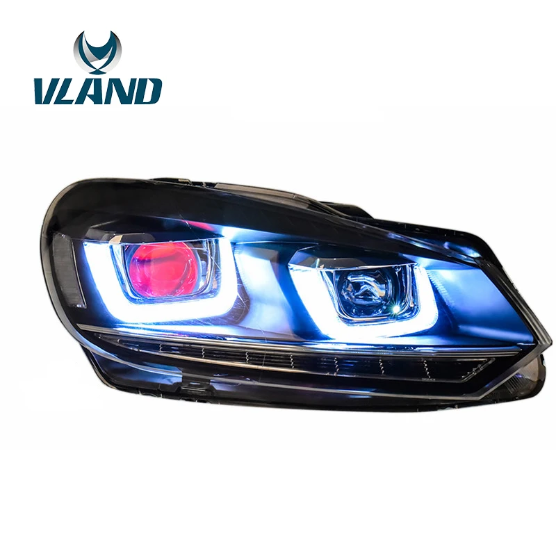 VLAND Factory For Car Head Lamp For Golf 6 Head Light For 2008 2014 Mk6