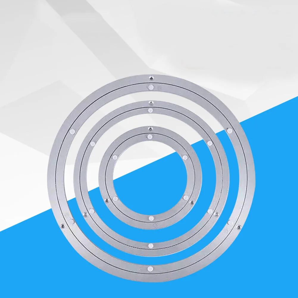 

Rotating Aluminium Alloy Home Bearing Smooth Practical Round Turntable Multifunctional Swivel Plates Hardware Table Reduce Noise