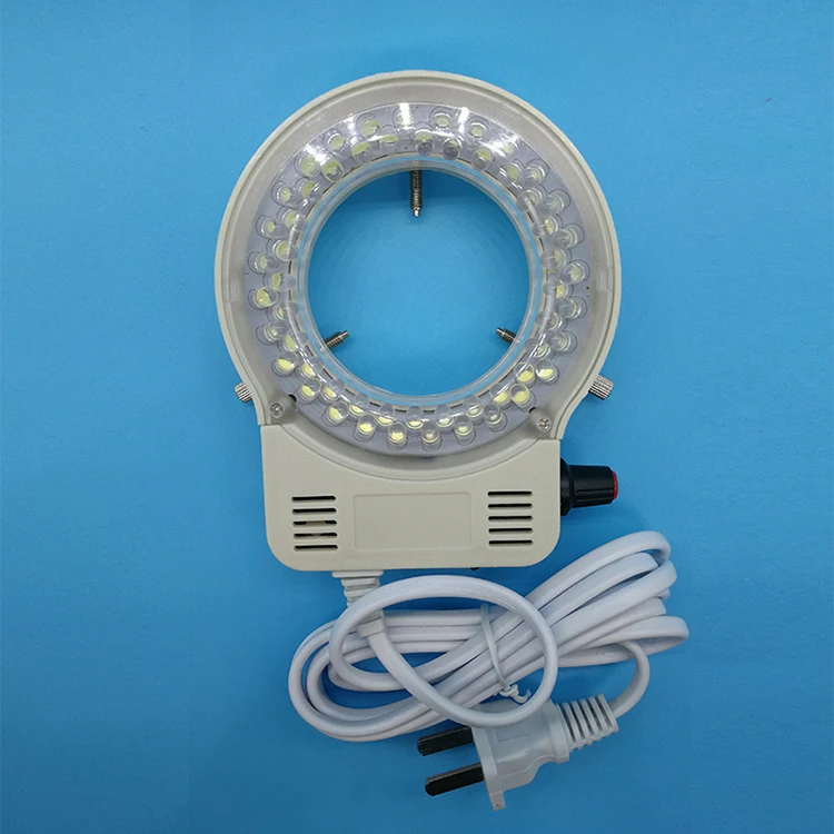 56 Bulbs White Light Adjustable Stereo Microscope Ring Lamp Industrial