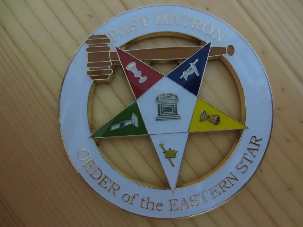 

Masonic Car Badge Emblem Mason Freemason N12 ORDER of the EASTERN STAR