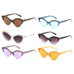 Кошачий глаз солнцезащитные очки Для женщин Роскошные модные Брендовая Дизайнерская обувь UV400 Винтаж очки