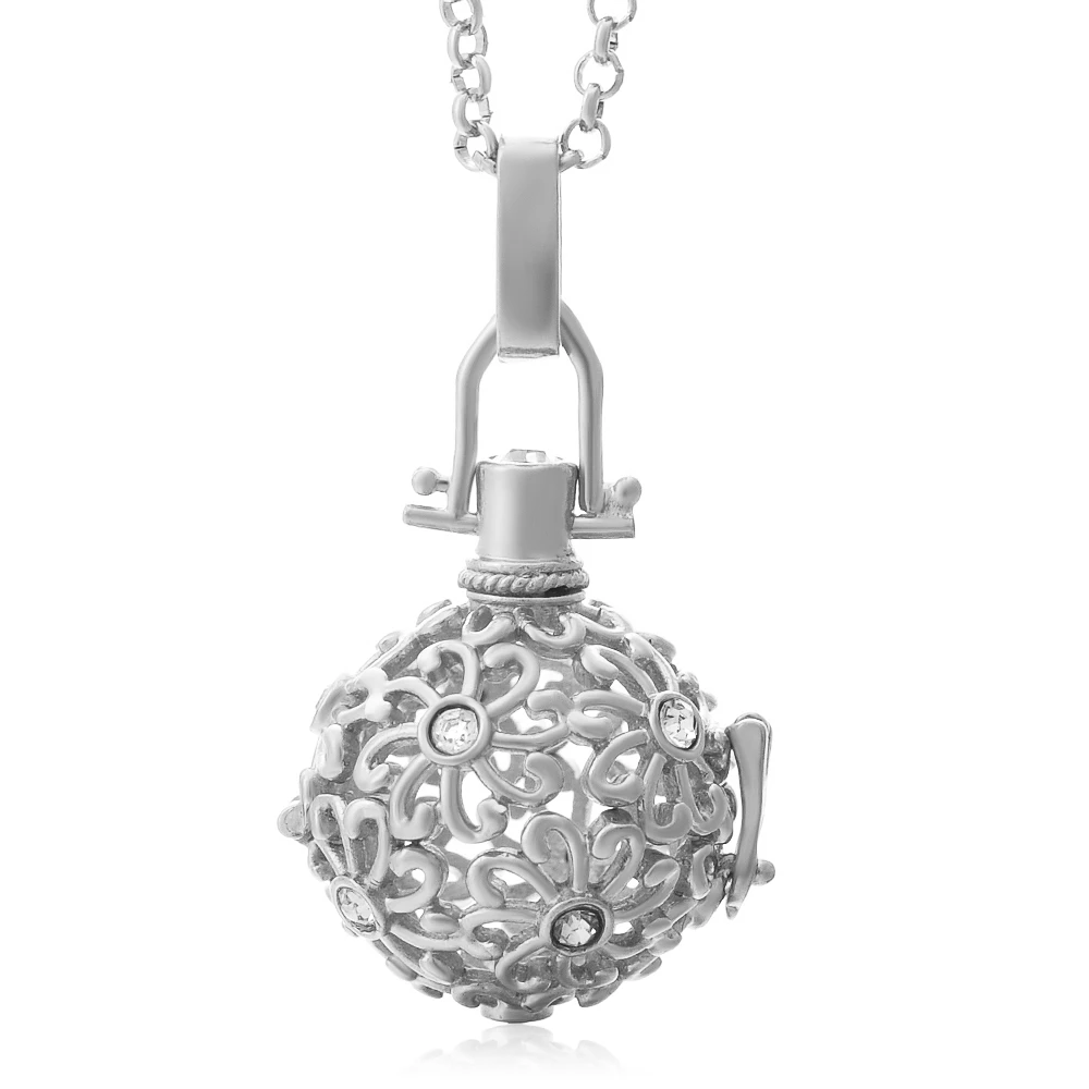 Vocheng колокольчик гармония ретро медный медальон ожерелье беременность ожерелье для ароматерапии эфирное масло для женщин VA-030 - Окраска металла: va-045-a