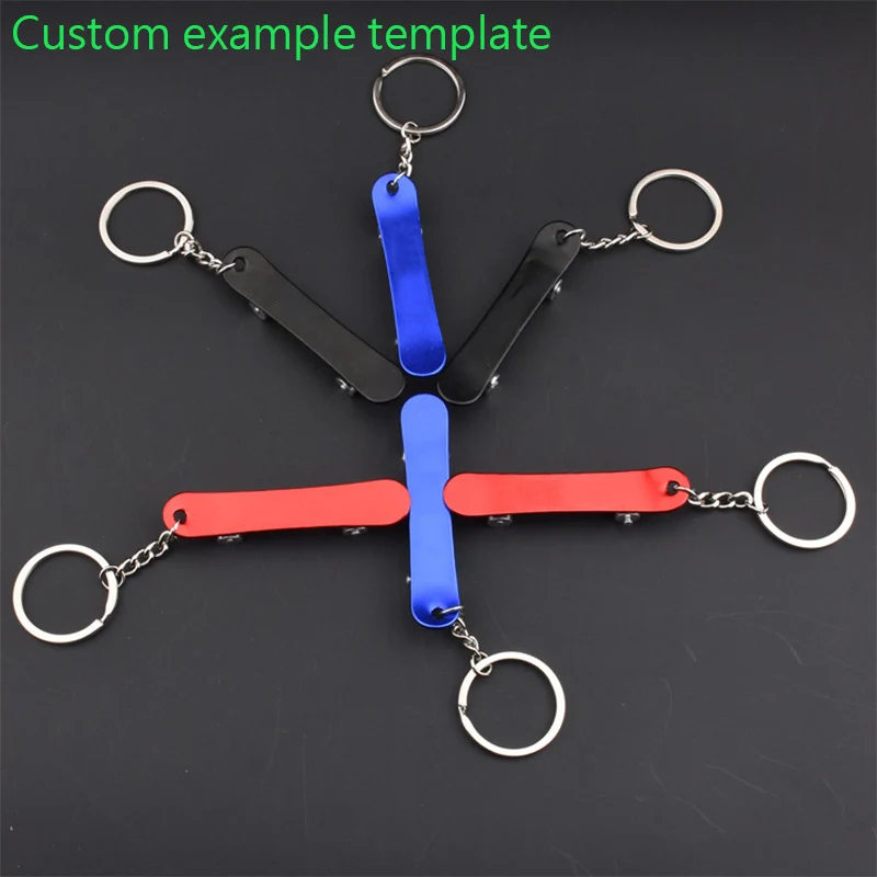 Skateboard shape novelty bottle opener Outdoor EDC Cute cool bottle