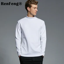 Лето, мужские майки с длинным рукавом, водолазка, Мужская белая майка размера плюс, футболки, 95 хлопок, термобелье