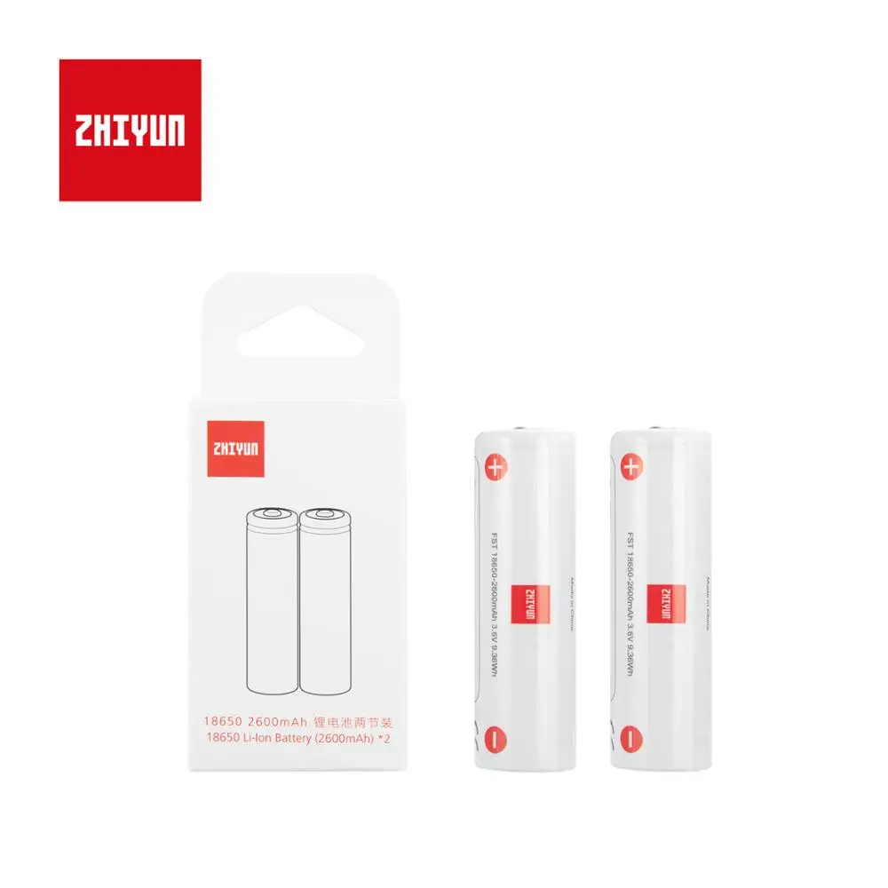 

2PCS Original 18650 2600mAh Lipo Battery for Zhiyun Weebill Lab Stabilizer Gimbal Spare Parts Weebill Lab Accessory Battery