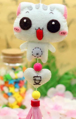 Personality car hanging Fabric Felt kit Non-woven cloth Craft DIY Sewing set Felt Handwork Material DIY needlework supplies