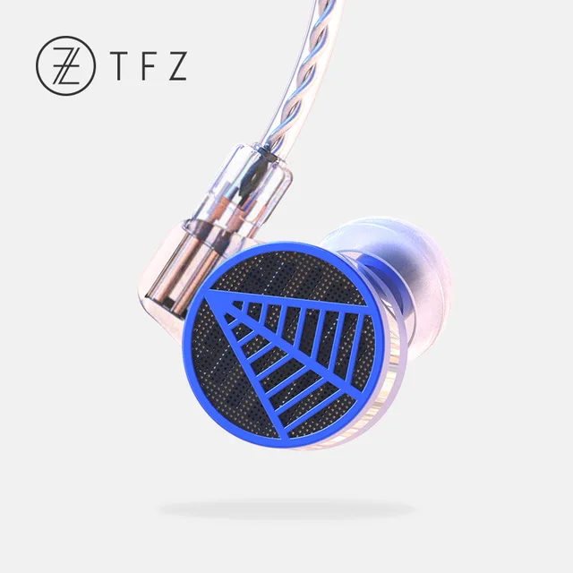 Blue TFZ TEQUILA 1 HiFi профессиональные мониторные наушники-вкладыши с 2pin/0,78 мм 5N бескислородные съемные медные кабели - Цвет: Blue