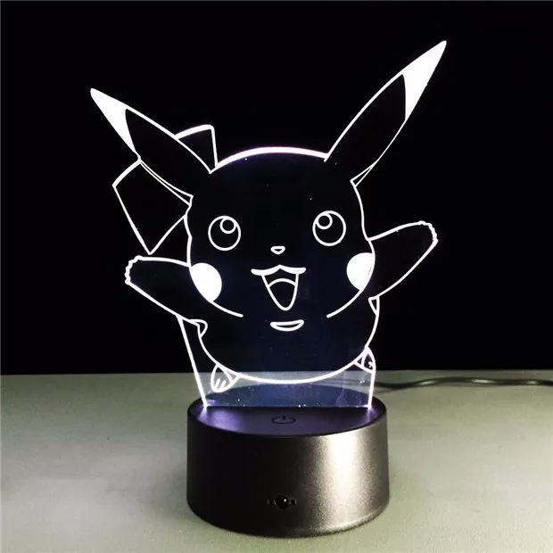 Pokemon Go сенсорные ночные огни красочные чармандер игры Пикачу Фигурки игрушки Сквиртл Бульбазавр Pokeball подарки для детей