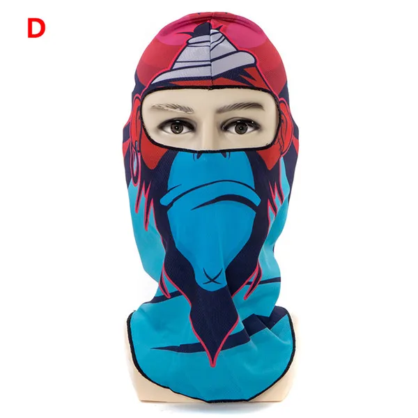 1 шт. 3D наружная Спортивная оригинальная Маска Анти-УФ для езды на велосипеде, шарф для лица, шарфы, дышащая повязка на голову, защитная маска для лица - Цвет: Синий